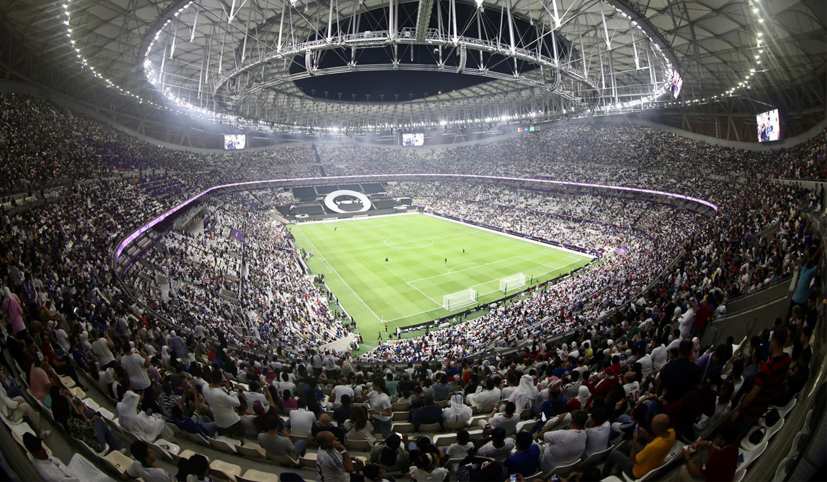 Qatar welcomes fans to inaugural match at stadium set to host World Cup final